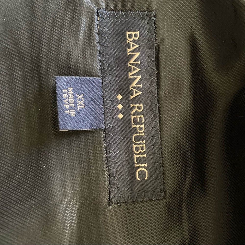 Men's Banana Republic Vest Herringbone Grey Wool/poly blend XXL - Picture 3 of 5